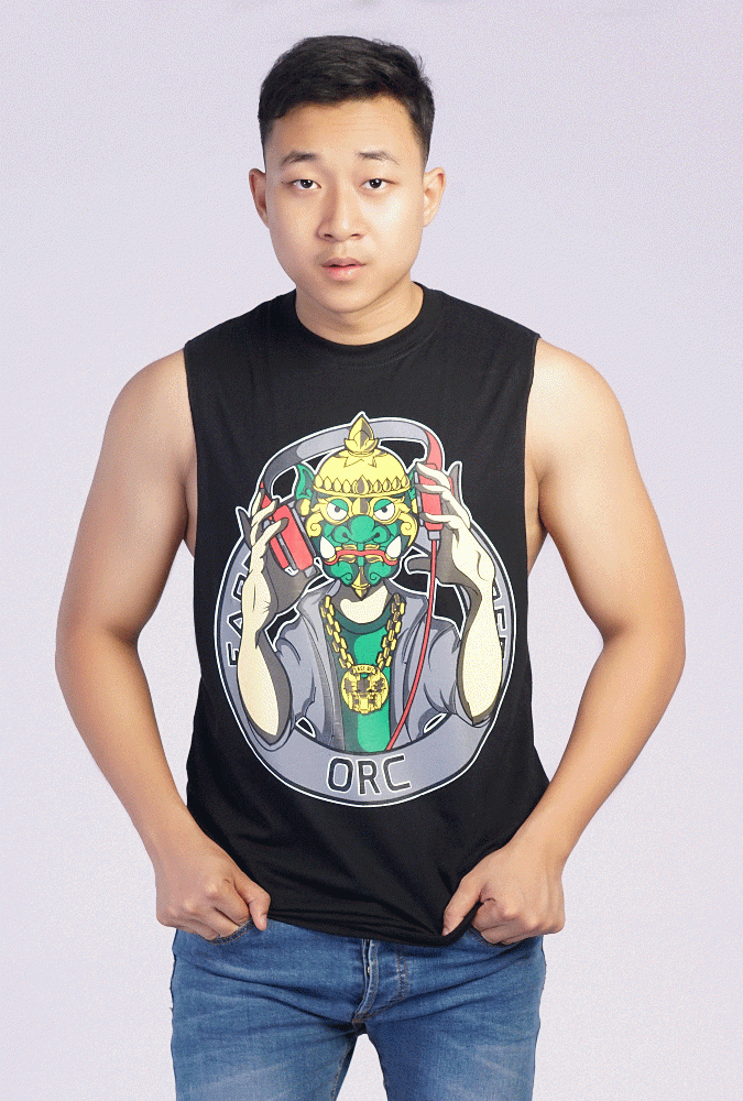 ORC Design Printed tank top (Black)